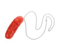 GARIOUANS Collier Pendentif Hot-dog Faux Alimentaire Amusant Fantaisie En Résine, Accessoire Couple, Bijou Simulation Saucisse Réaliste Pour Fête, Présent Original