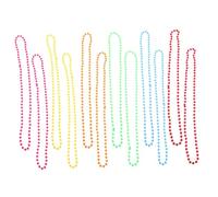 GARIOUANS Colliers Plastique Fluo 12 Pièces Couleurs Vives Accessoires Bal Masqué Années 70 80 Léger Confortable Pour Carnaval Et Fête