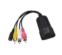 GARIOUANS Convertisseur vers Adaptateur Vidéo Composite Plug and Play Compatible Ntsc Pal sans Alimentation pour TV et Caméra Noir