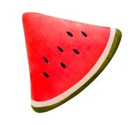 GARIOUANS Coussin Pastèque en Peluche Moelleux Triangulaire, Oreiller Décoratif Fruité pour Canapé, Coussin Confortable à Câliner, Accessoire Doux pour Chambre et Salon, Joli Oreiller