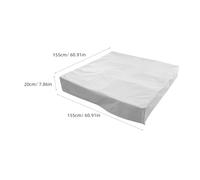 GARIOUANS Couverture De Soute Bacs à Sable avec Couvercles Patio Auvent De Piscine De Jardin Protecteur Bac à Sable Couvert De Plein Air Enfant Bonnet De Gris Taffetas De Polyester