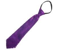 GARIOUANS Cravate à Sequins Violette pour Hommes Cravate de Costume pour Fêtes Spectacles et Performances Accessoire Décoratif Polyvalent