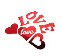 GARIOUANS Décoration Suspendue de Cœur en Matériau Pet Spirale Creuse 1 Set pour Saint-Valentin Décoration Murale et Voiture Ornement Romantique pour Fête et Anniversaire