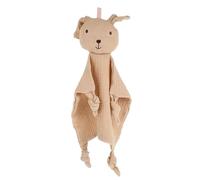 GARIOUANS Doudou Apaisant en Coton Double Couche pour Bébé Garçon Fille, Jouet Peluche Cartoon Couleur Kaki, Prise, pour Apaiser et Accompagner le -né en Extérieur