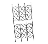 GARIOUANS Échafaudage pour Plantes Grimpantes Jardin Extérieur Support Métallique Réglable 46,5-90 Cm Noir Décoration Jardin Tuteur Escalade Plantes