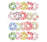 GARIOUANS Élastique à queue de cheval 20pcs Fruits pour femmes, motif fruit, tissu, bonne prise en main, pour faire le ménage Plusieurs styles