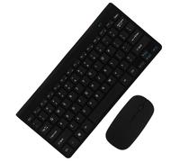 GARIOUANS Ensemble Clavier Et Souris sans Fil Silencieux 2,4 Ghz pour Pc Et Ordinateur Portable, Compact Et Multimédia, Bureau Et Maison, Consommateur Écoénergétique, Finition Noire Brillante