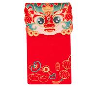 GARIOUANS Enveloppes rouges brodées traditionnelles chinoises pour fête Sac porte-monnaie toile motifs festifs style chinois authentique