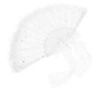 GARIOUANS Éventail Pliant à Main Plume Élégant pour Style Chinois Rétro Accessoire Décoratif Portable pour Fête et Performance