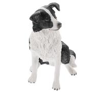 GARIOUANS Figurine de Chien Border Collie en Résine, Modèle Animal de Simulation Réaliste, Petite Statuette Décorative pour Bureau et Intérieur, Éducatif Garçon et Filles, Décoration Animal