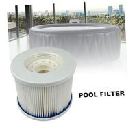 GARIOUANS Filtre de Pompe de Piscine Compatible Gonflable Blanc Remplacement pour Filtration Eau Propre Micro-Filtration Entretien Simple Hebdomadaire Matériaux Sûrs et Pratiques