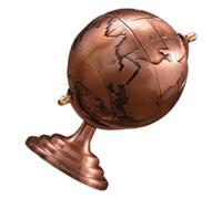 GARIOUANS Globe Vintage Métal Décoratif Ornement Bureau et Maison Alliage Robuste Élégance Rétro pour Bureau et Espace de Travail
