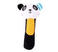 GARIOUANS Hochet en Peluche Panda pour Bébé en Coton Noir, Facile à Tenir, Design Mini Adorable pour Communication Parent-garçon et Filles