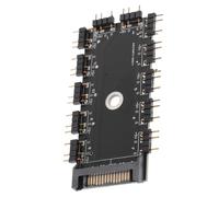 GARIOUANS Hub Ventilateur Pc Argb Ports Compact avec Contrôleur Répartiteur RGB pour Gestion Silencieuse des Ventilateurs de Boîtier Installation Facile et Optimisation Espace