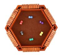 GARIOUANS Jeu de Société Shut The Box Bois Plateau Compact de Dés Jeu Mathématique Interactif pour Plusieurs Joueurs pour et Réunions Familiales