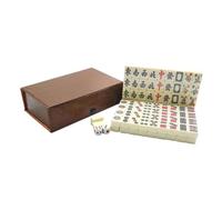 GARIOUANS Jeu Mahjong Portable Compact Résistant pour Voyage et Fête Kit pour Joueurs