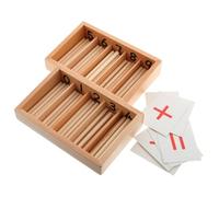 GARIOUANS Jouet Éducatif de Mathématiques en Bois Khaki pour Garçon et Filles, Apprentissage Pratique et Développement Pensée Logique, pour Usage à Domicile et Éveil Précoce