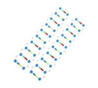 GARIOUANS Kit D’Assemblage Adn Double Hélice 2 Composants en Plastique pour Modèle Pédagogique, Outil D’Apprentissage Scientifique et Kit de Test Adn Éducatif pour Cours de Biologie