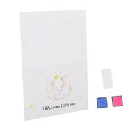GARIOUANS Kit de Décoration Gender Reveal avec Arbre à Jeu Dactivités Shower Fille Garçon Souvenir Invitée pour Fête Naissance Set Complet avec Poster Encre Bleue