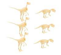GARIOUANS Kit de Fouille Archéologique Dinosaures 6 Pièces Modèles de Squelettes Miniatures à Assembler Jouet Éducatif pour Garçon et Filles Activité Scientifique et Manuelle Plastique Solide