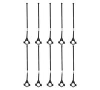 GARIOUANS Lot de 10 Mâts de Drapeau pour Vélo, Supports Rigides pour Guidon, Accessoires de Sécurité Vélo Compatibles VTT, Résistants à L’Usure, Faciles à Installer et Transporter,