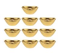 GARIOUANS Lot de 10 Mini Répliques en Résine Dorée Accessoires Miniatures pour Maison de Poupée Décor Feng Shui pour Photographie et Décoration Intérieure