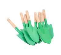 GARIOUANS Lot de 10 Pelles De Jardin Petites Multifonctions, Manches en Bois, Têtes en Métal, Outils De Jardinage à Main pour Plantation, Ameublissement du Sol, Semis Et Désherbage en Extérieur