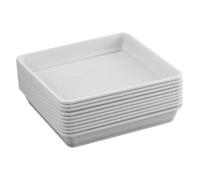 GARIOUANS Lot de 10 Plateaux Décoratifs pour Plantes De Jardin Plateau Carré pour Plantes Soucoupe Carrée pour Plateau Carré pour Drainage De L & # 39; Eau pour Pot De