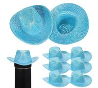 GARIOUANS Lot de 12 Mini Chapeaux De Cowboy À Faire Soi-Même Accessoires pour Cheveux Mini Chapeaux De Cow-Girl pour Animaux De Compagnie Western