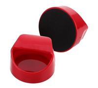 GARIOUANS Lot de 2 Barens de Gravure en Plastique 100 Mm Poignée Rouge et Surface en Velours Noir, Outils Légers pour Tampons, Scrapbooking et Impression Artistique, Fournitures