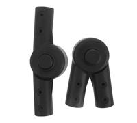 GARIOUANS Lot de 2 Connecteurs Articulés pour Poussette Bébé ∅25mm, Accessoires de Connexion Universels Compatibles Sièges de Poussette, Fixation Robuste Noire pour Promenade et