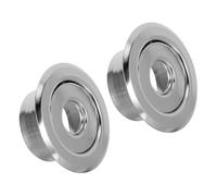 GARIOUANS Lot de 2 Couvercles Métalliques pour Tête de Gicleur Encastré 24 Mm, Rosace Décorative Résistante la Chaleur, Plaque de Protection pour Système D’arrosage Automatique,