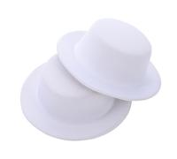 GARIOUANS Lot de 2 Mini Chapeaux Hauts Faits Maison 17 CM en Tissu et EVA, Accessoires Cheveux DIY pour Bricolage et Fêtes Garçon et Filles Garçons Filles