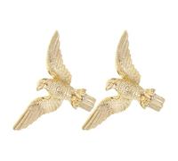 GARIOUANS Lot de 2 Ornements Tête d'aigle pour Mât de Drapeau, Fixation Stable et Inclinée, Décoration Solide pour Mât Extérieur, pour Places Publiques et Salles de Conférence