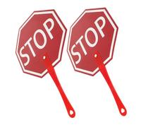 GARIOUANS Lot De 2 Panneaux D'arrêt pour Salle De Classe : Panneau Interactif Portatif avec Poignée pour Activités Pédagogiques en Classe, Outils D'engagement des Enseignants