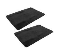 GARIOUANS Lot de 2 Tapis de Magicien pour Cartes de Close-up 30x40 Cm, Surface en Velours Antidérapante Noire, Accessoires de Poker Professionnels pour Tours de Magie et Jeux de Fête