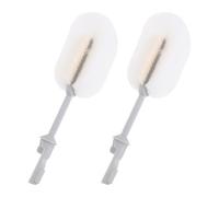 GARIOUANS Lot de 2 Têtes de Brosse Éponge de Rechange pour Biberons sans Manche, 19 Cm, Matériau Doux Non Abrasif, Compatible Bouteilles en Verre et Plastique, Nettoyant pour