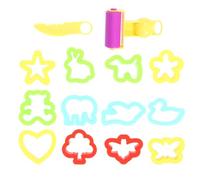 GARIOUANS Lot de 28 Moules en Plastique pour Pâte à Modeler Outils de Modelage d'argile pour Garçon et Filles Kit DIY Créatif pour Activités Manuelles Éducatives Couleur Aléatoire