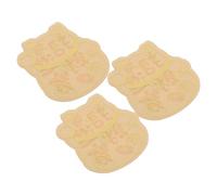 GARIOUANS Lot de 3 Autocollants Créatifs pour Téléphone Portable 3,1 X 2,9 Cm, Mini Stickers Dorés Symboles de Prospérité, Compatibles Coques et Appareils Électroniques, Décoration