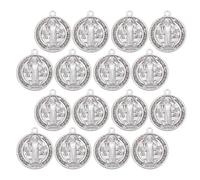 GARIOUANS Lot De 30 Pendentifs Médailles Catholiques Médailles De Saints Pour Bracelet Pendentifs De Dévotion Spirituelle Breloques En Métal Argenté