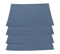 GARIOUANS Lot de 4 Tuiles de Toit Miniatures en PVC Bleu, Échelle 1/100, Matériaux de Soclage pour Modélisme, Décor Micro-paysager Créatif, Accessoires pour Maquette de Maison Miniature