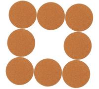 GARIOUANS Lot de 8 Dessous de Pot en Liège et Plastique Ø150 Mm pour Jardin Intérieur, Coussinets Ronds Antichocs pour Plantes Vertes, Tapis Multifonction Solide et Écologique