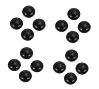GARIOUANS Lot de Billes Plates Verre Noir pour Jeu de Go Accessoires Éducatifs Durables Pièces Premium pour Échiquier Complet pour Développement Cognitif