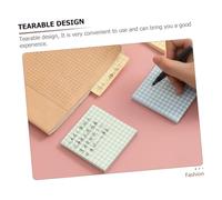 GARIOUANS Lot de Petits Blocs-notes Autocollants Non Adhésifs à Carreaux Papier Mémo Pratique pour Bureau et École par Bloc Couleurs Assorties