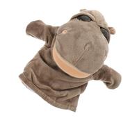 GARIOUANS Marionnette à Main pour Garçon Fille Peluche Douce avec Bouche Mobile Marionnette Animale Cartoon pour Jeu Histoire Théâtre et Fête Halloween Ludique pour Tout-Petits Hippopotame