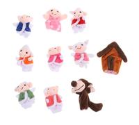 GARIOUANS Marionnettes à Doigts Peluche Lamb et Loup Jouets Doux pour Garçon Fille Éducatif et pour Fille et Garçon Accessoire Ludique pour Maison et École