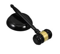 GARIOUANS Marteau D'enchères en Bois Compact, Maillet De Juge Multifonction, Surface Lisse sans Bavure, Marteau Portable pour Tribunal Et Vente Aux Enchères