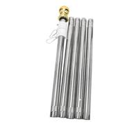 GARIOUANS Mât de Drapeau Acier Inoxydable Résistant Corrosion Support Extérieur Stable pour Jardin Toit et Mur Facile
