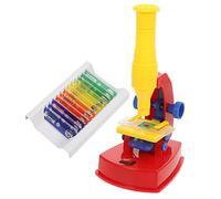 GARIOUANS Microscope pour Garçon Fille avec Éclairage Kit Expériences Scientifiques Éducatives Observation Insectes et Plantes Éducatif DIY pour Garçons et Filles