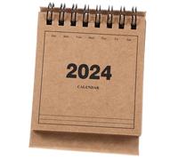 GARIOUANS Mini Calendrier Bureau Décoratif Organiseur Familial Compact Épais Reliure Spirale Pratique Planificateur Anglais